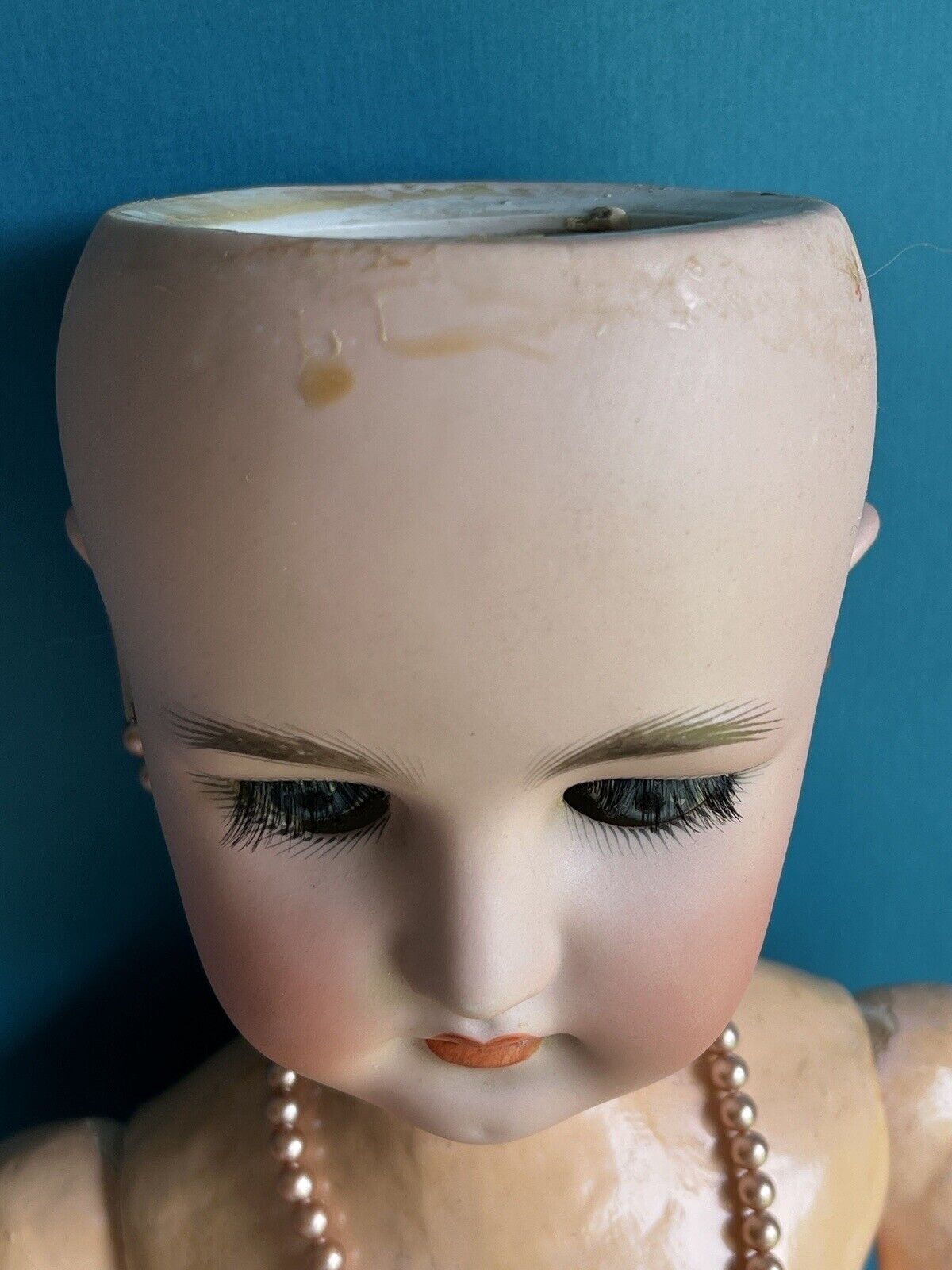 Antique German 26” Bergmann Simon Halbig Bisque Head Lady Doll