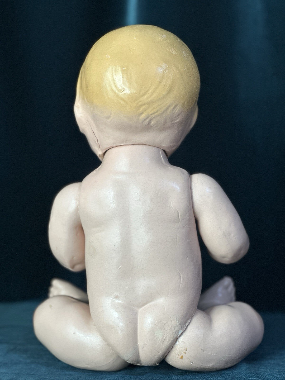 Vintage Unmarked All Composition 17” Baby Doll