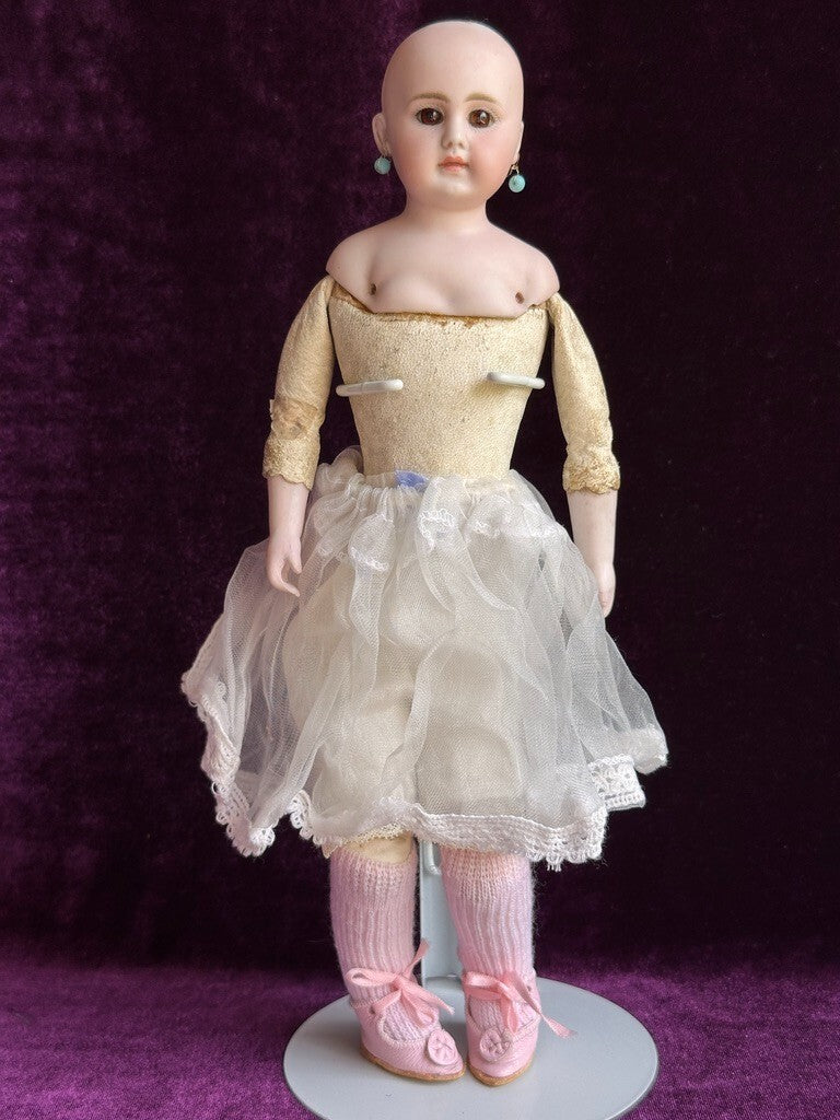 Rare Antique German 12" Simon Halbig 940 Solid Domed Head Closed Mouth Doll