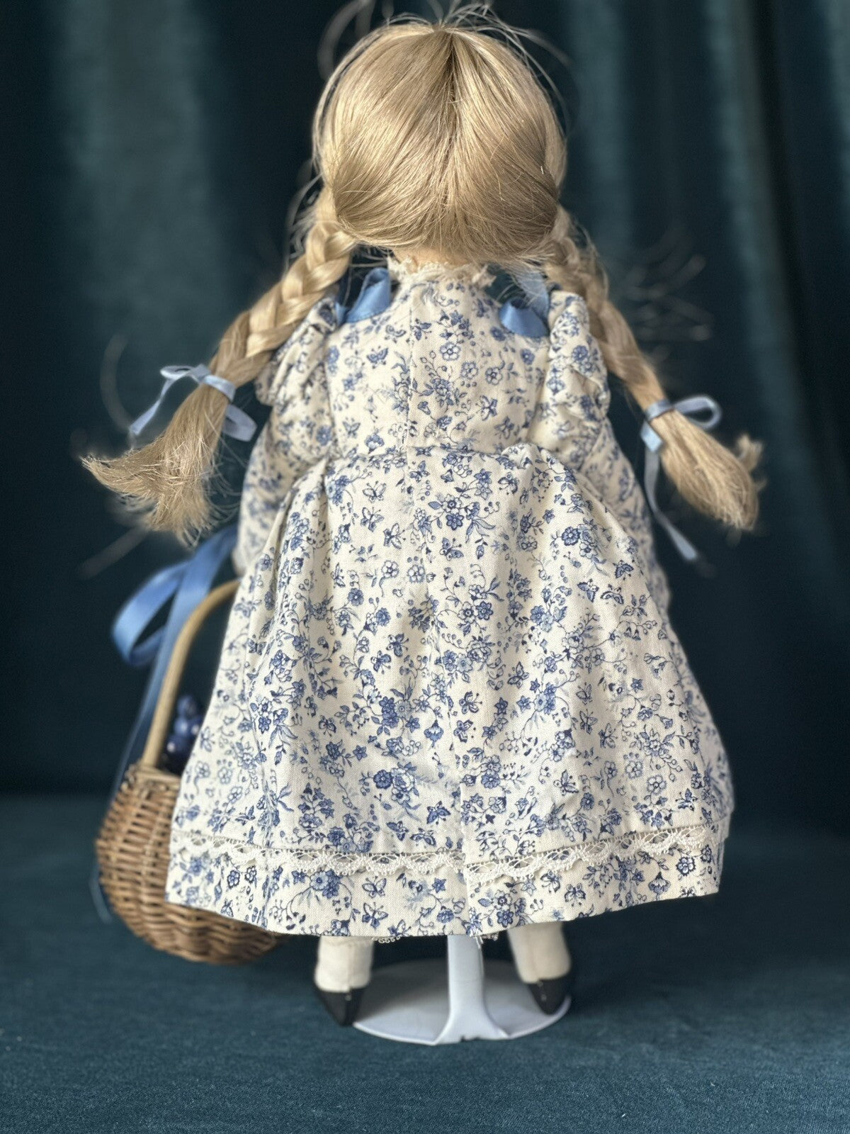 Collectible 12” Hand-carved Wooden Jointed Doll by Nancy Elliott (?) LE 150