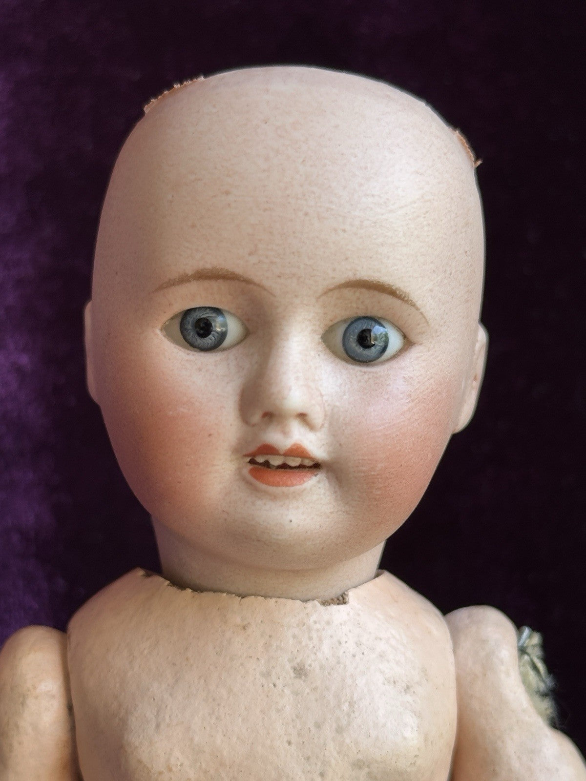 Antique French Petite 9” Unis France 60 Bisque Head Doll