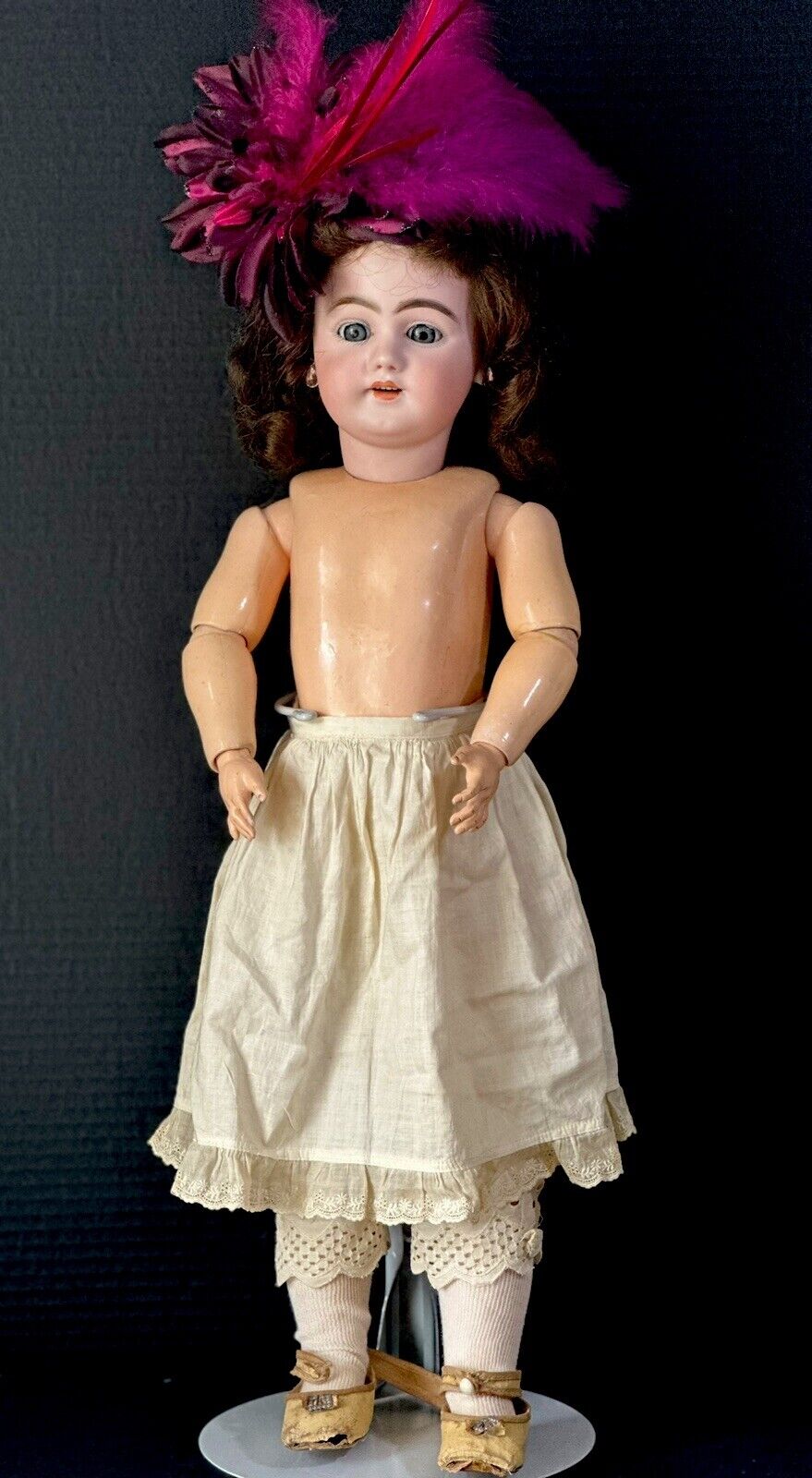 Antique German Simon Halbig Mold 1009 Dep 24” Doll Bisque Head Composition Body