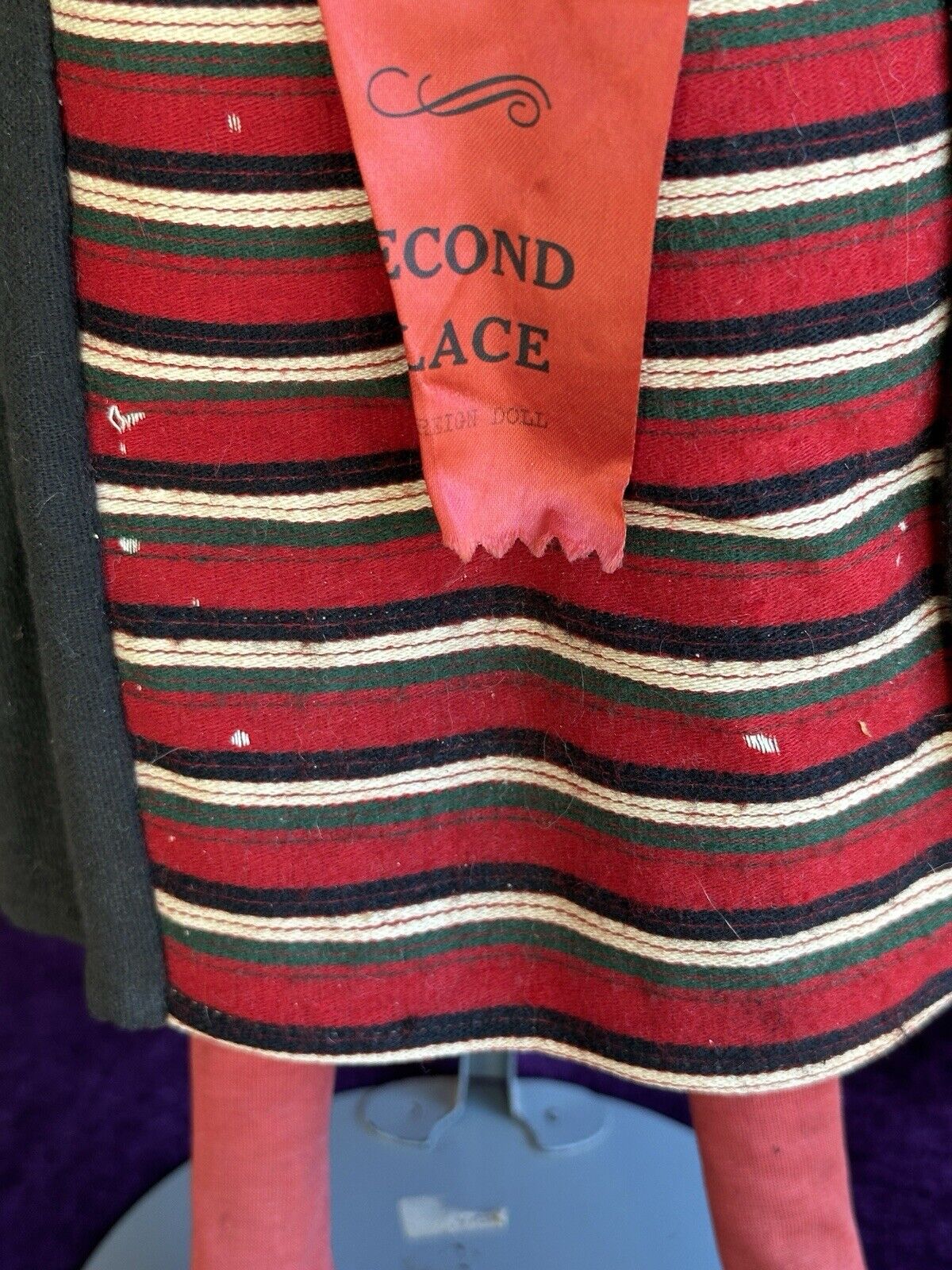 Antique European 24” Cloth Boudoir Style Greta Doll Made In Sweden