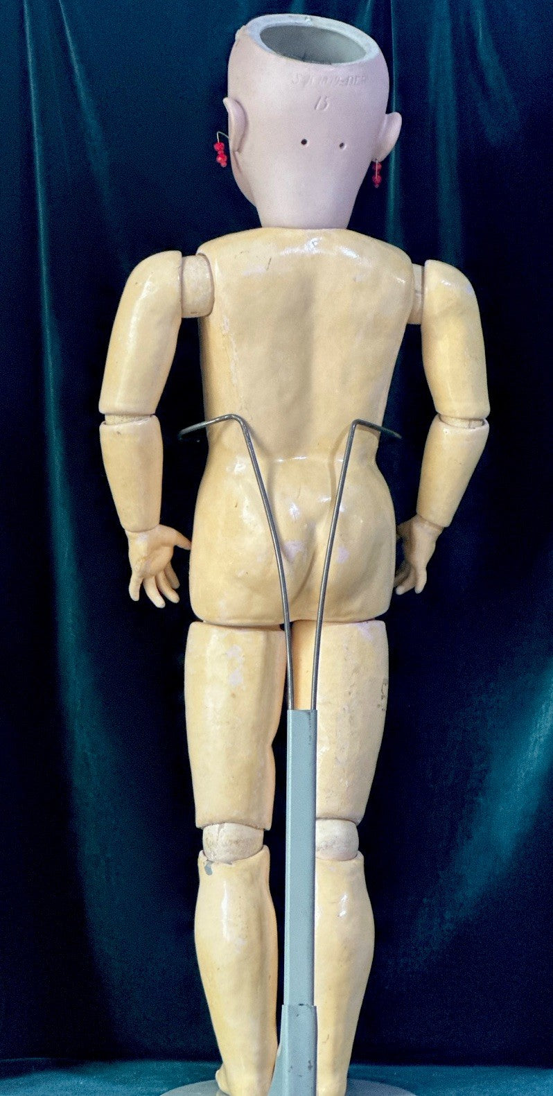 Large Antique German 32" Simon Halbig 1079 Dep Bisque Head Doll