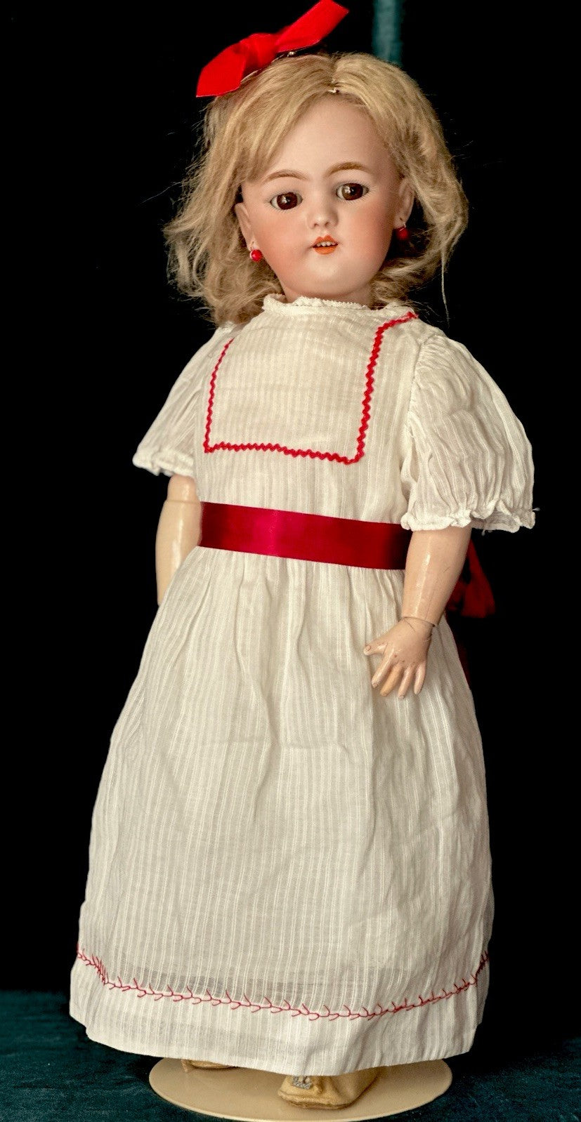 Antique German Simon Halbig Mold 1078 19” Doll Bisque Head Composition Body