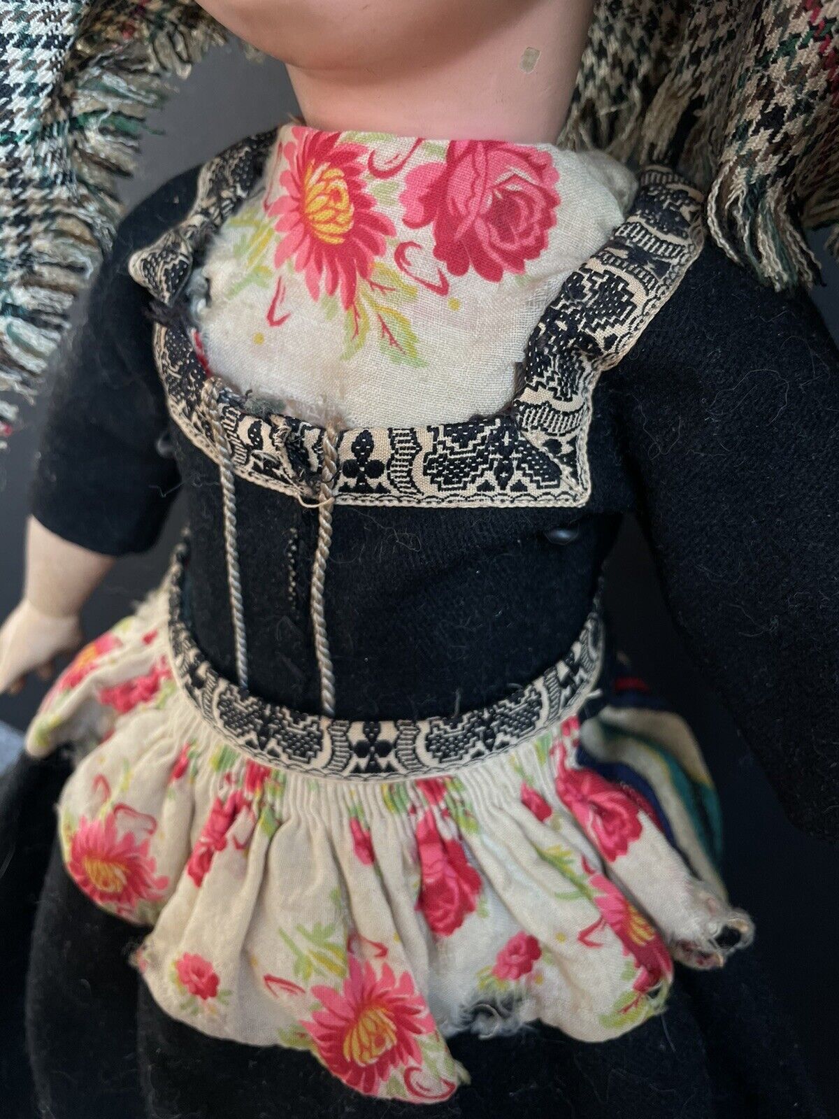 Antique German Armand Marseille All Composition Doll Traditional Dutch Costume