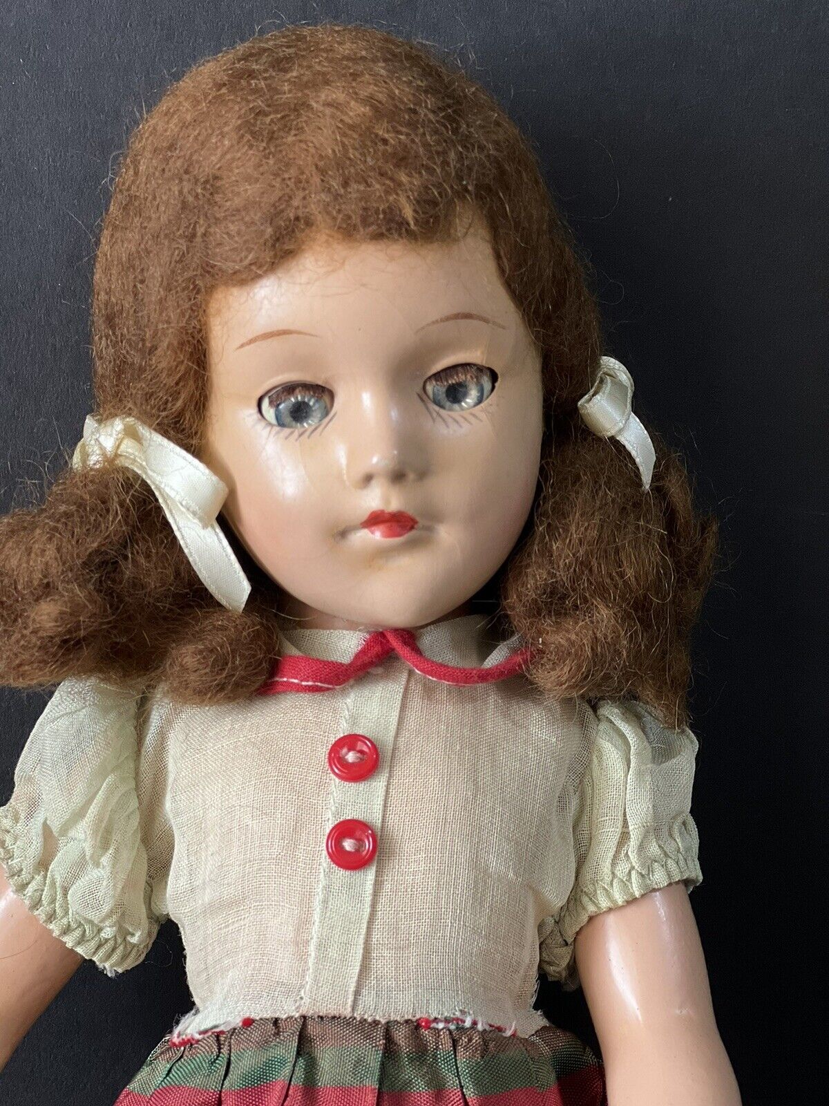 Collectible Vintage 1940’s Composition 14” Original Mary Hoyer Doll