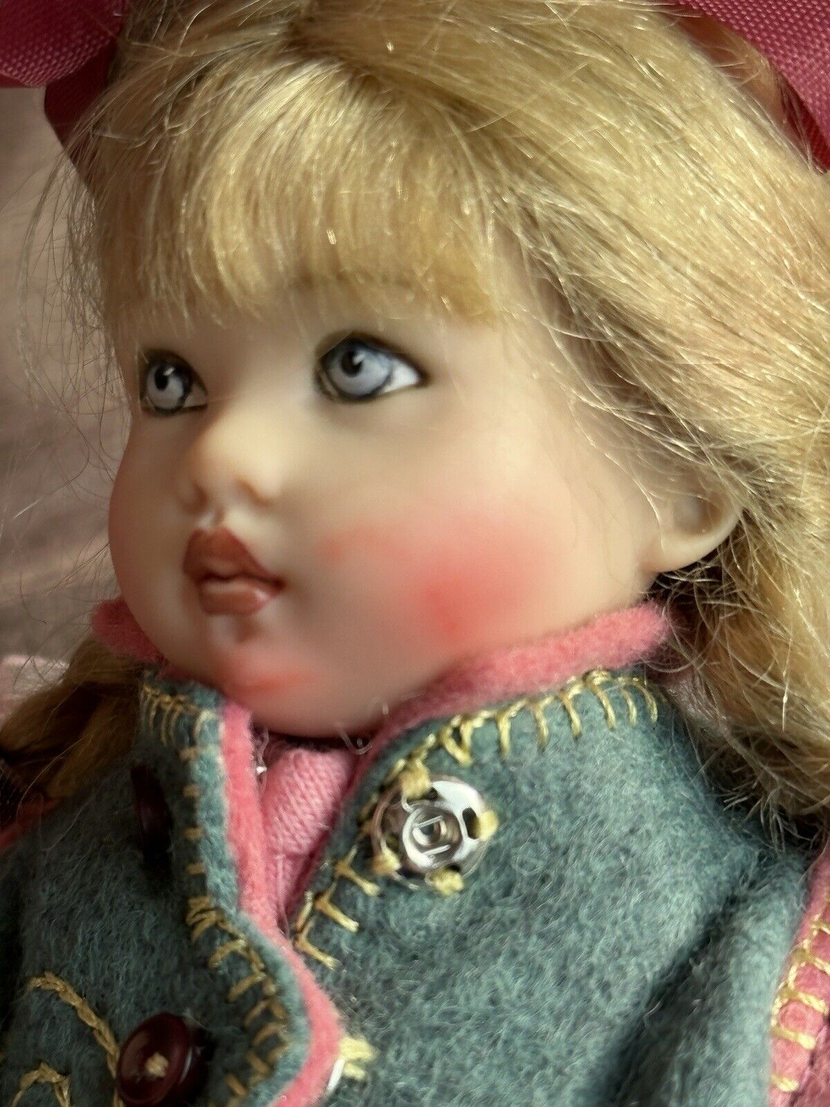 Collectible 7.5” Helen Kish Riley Vinyl Doll