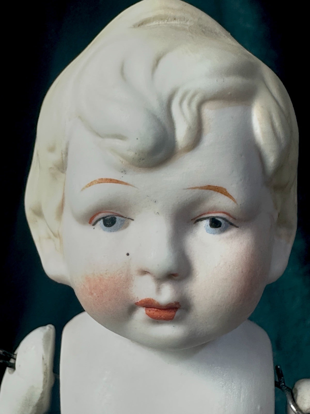 Antique Unmarked German (?) All Bisque Mignonette 6 3/4”Doll