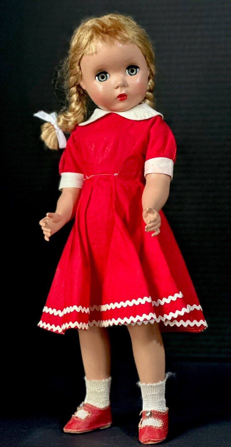 Vintage Madame Alexander 17” Maggie Face “Annabelle” Plastic Doll Tagged Outfit