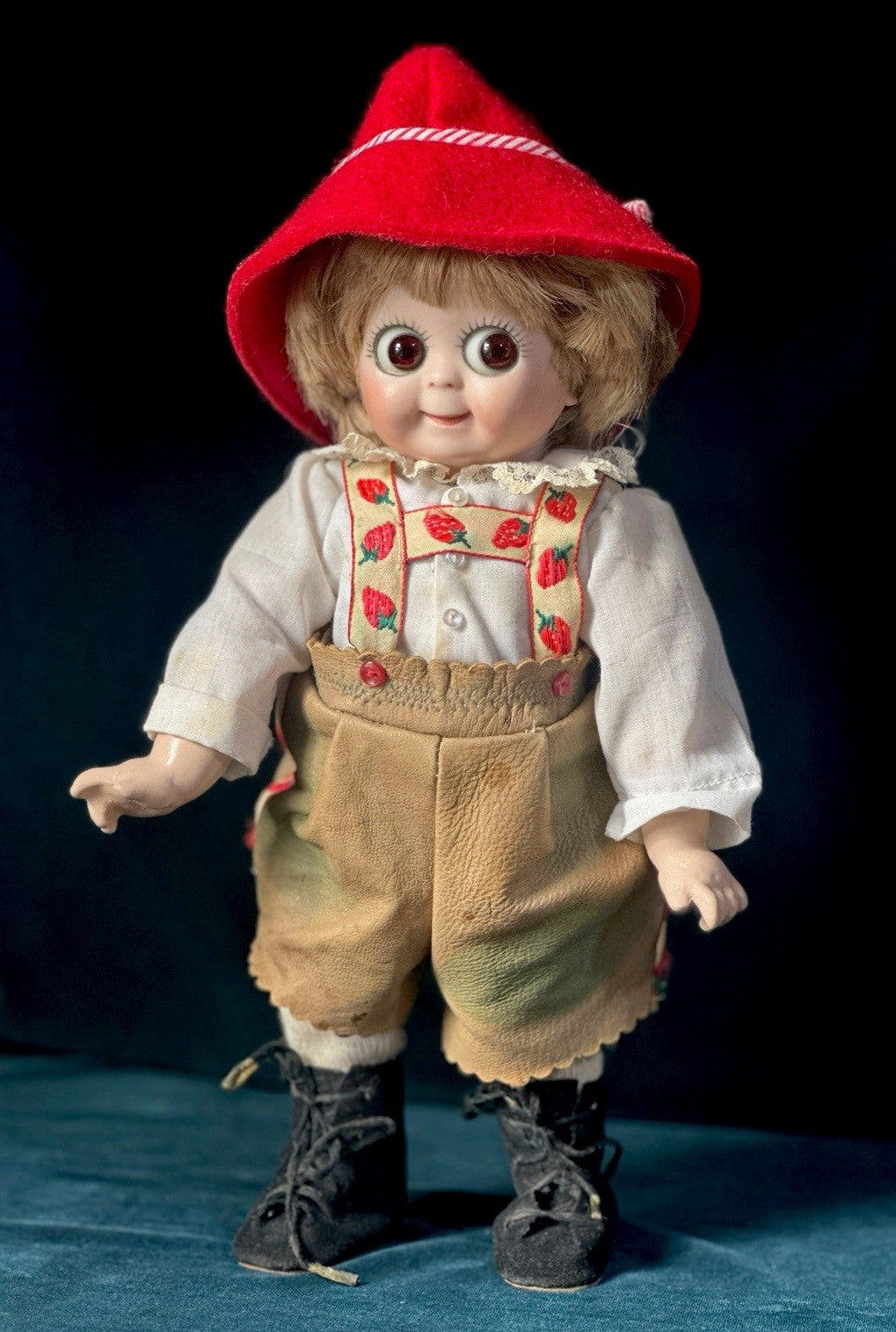 Lot Of 2 Vintage Reproduction of Antique German JDK 221 Googly Eyes 11” Dolls