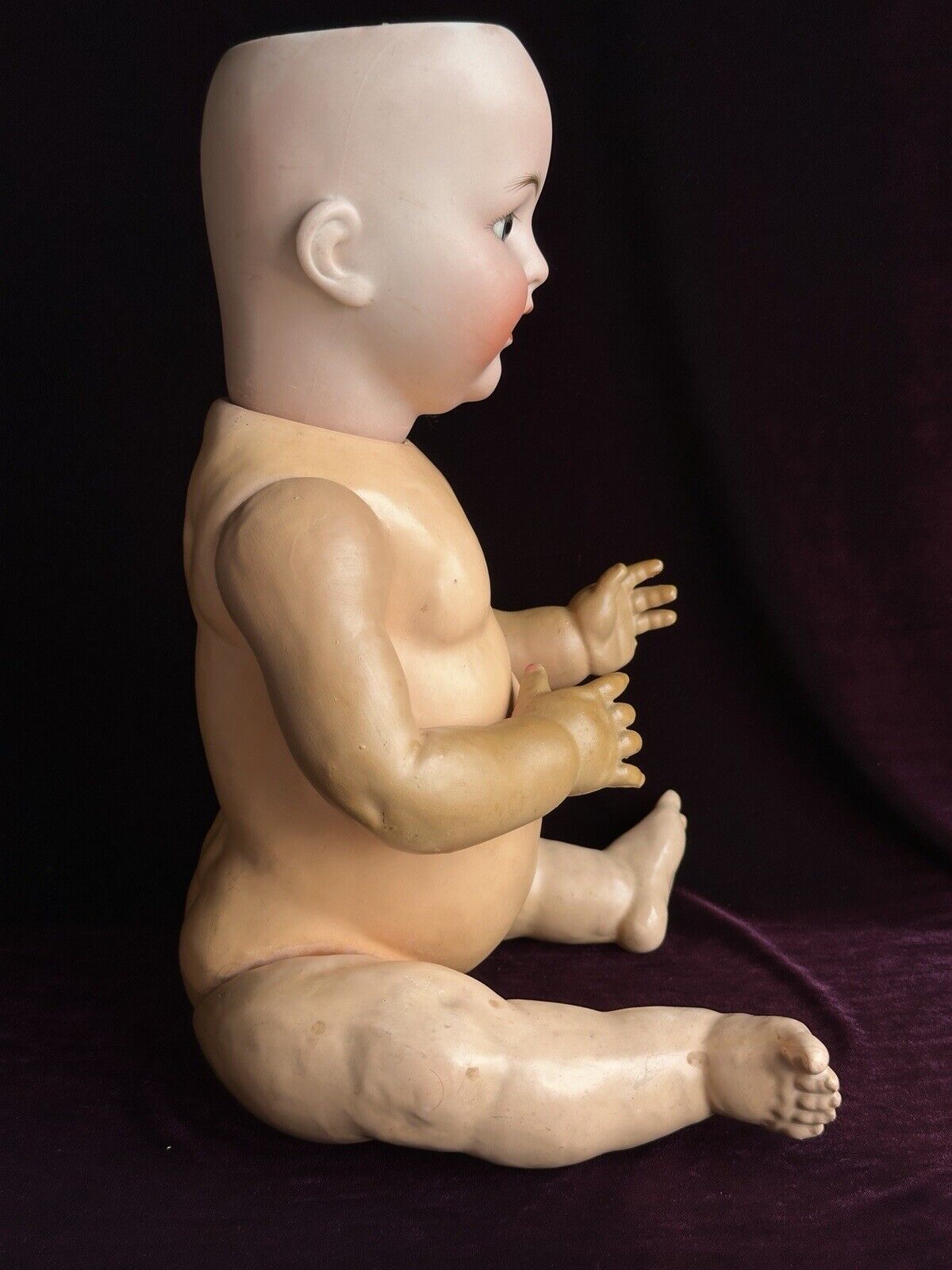 Antique German 22” Kammer Reinhardt 22 62 Bisque Head Baby Doll