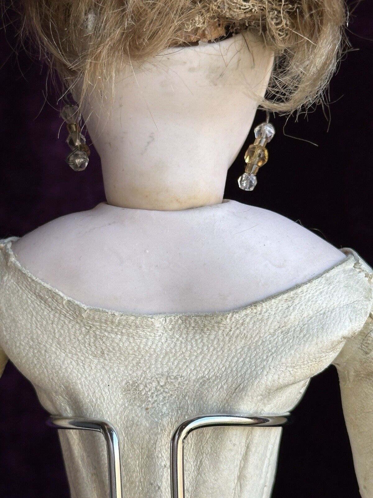 Antique French 15” Louis Doleac Bisque Head Fashion Depose Poupee Doll