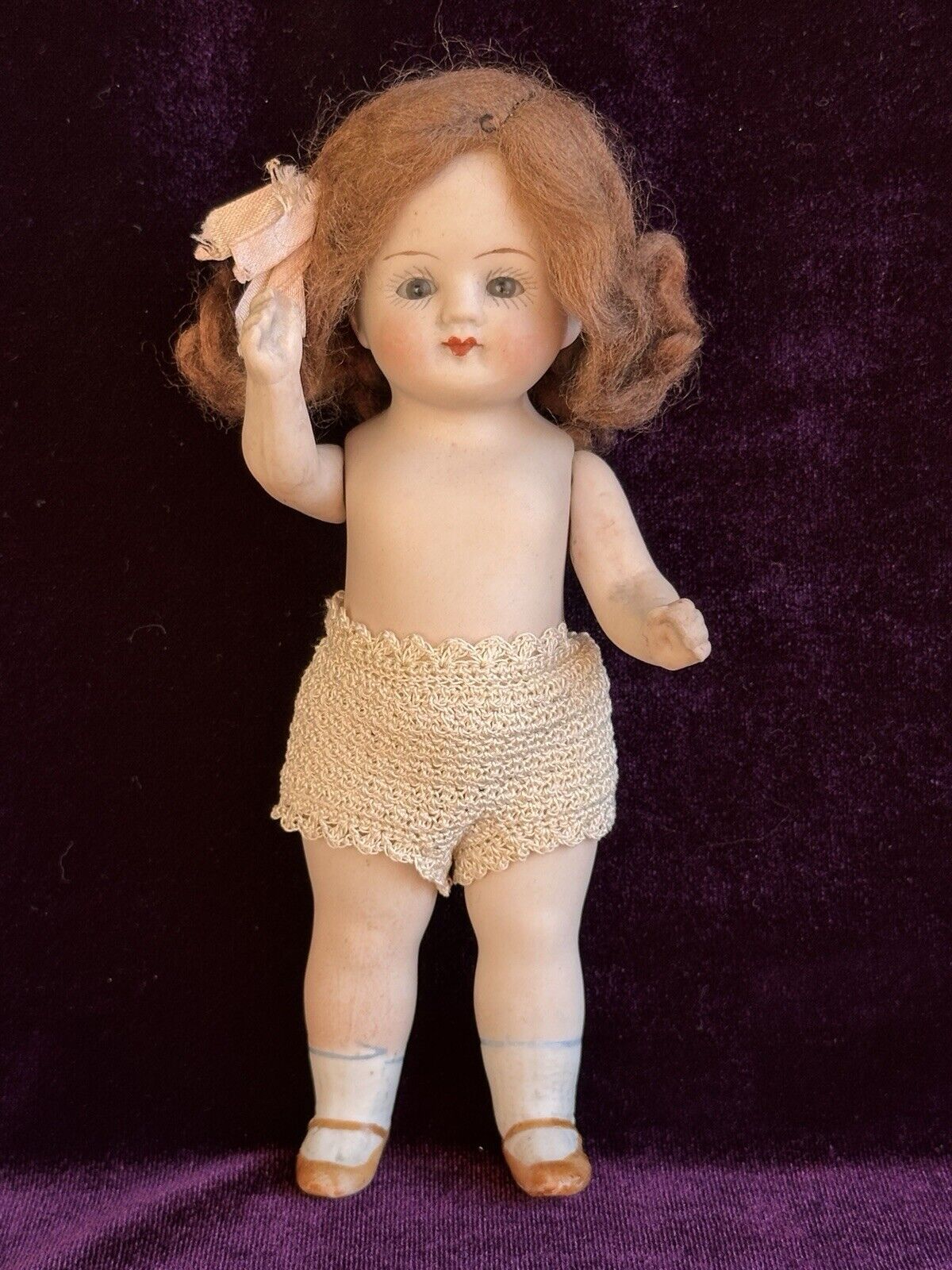 Antique German Limbach Bisque Mignonette 6” Doll “Our Mary” Mold P. 607/1