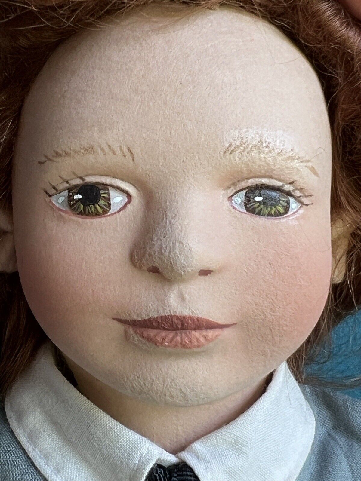 Collectible 16” Cloth Felt Doll Jullian by Artist Maggie Iakono with Box LE 200