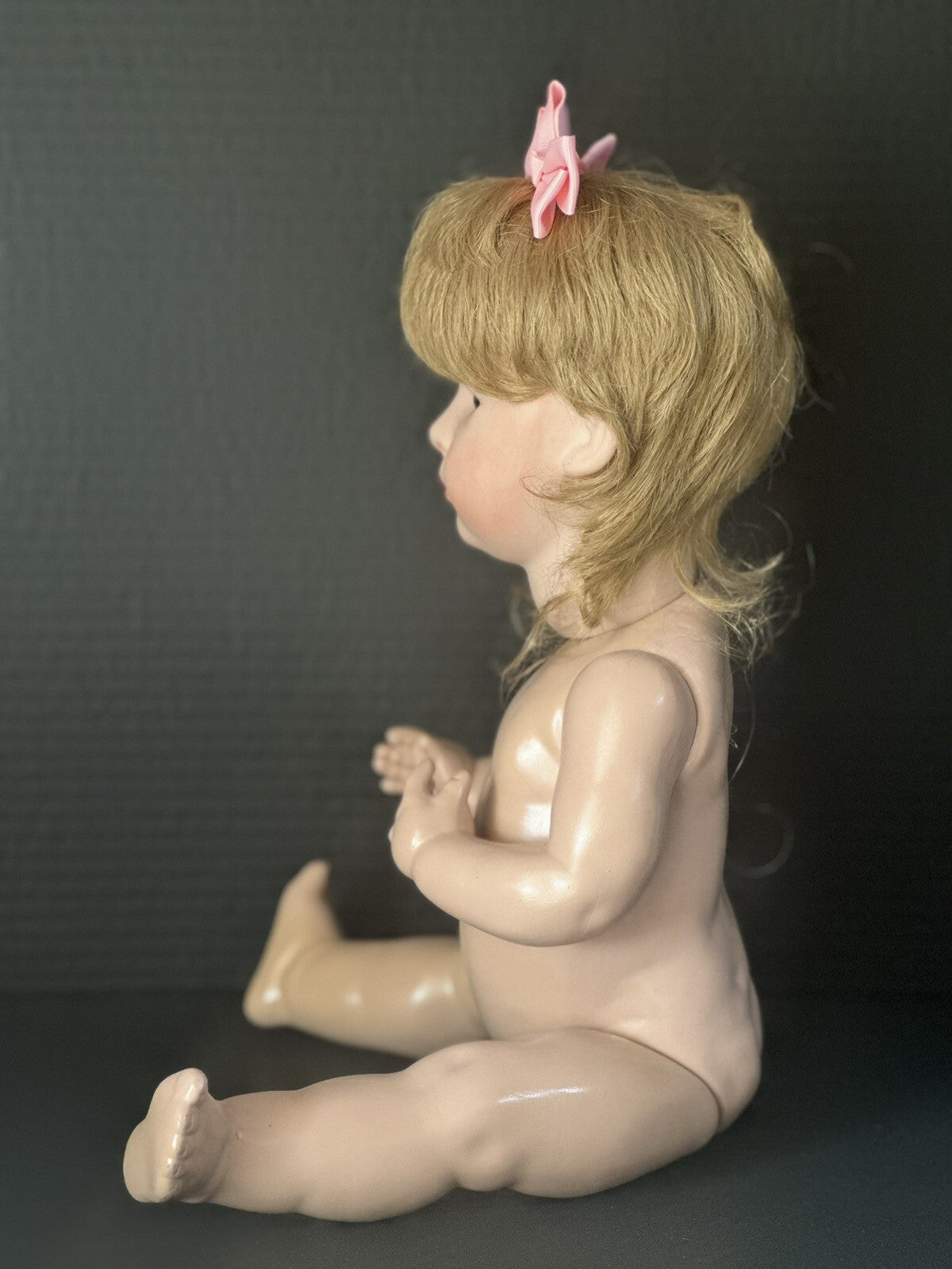 Artist Reproduction of Gebruder Heubach 7246 Pouty Face Character 19” Doll