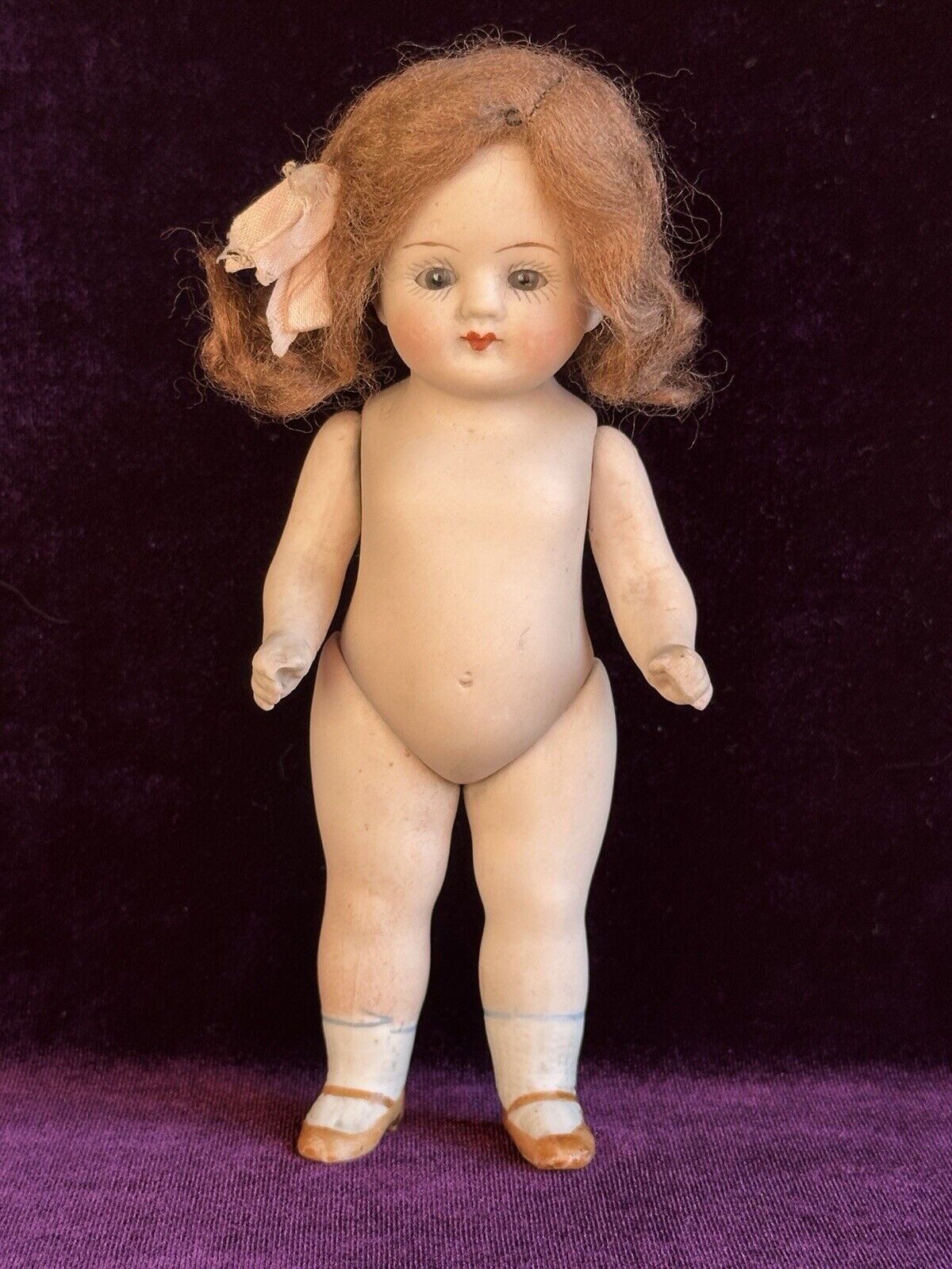Antique German Limbach Bisque Mignonette 6” Doll “Our Mary” Mold P. 607/1