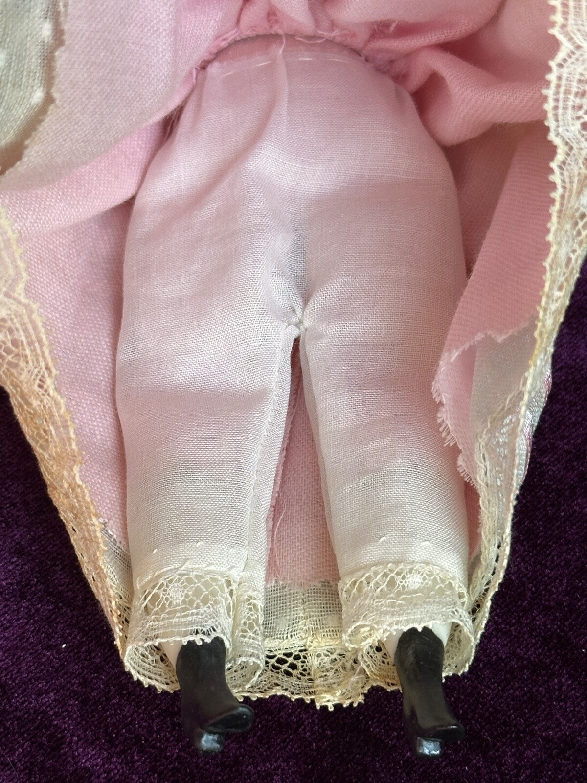 Vintage 8.25” Miniature Reproduction of Antique German Hertwig Parian Doll