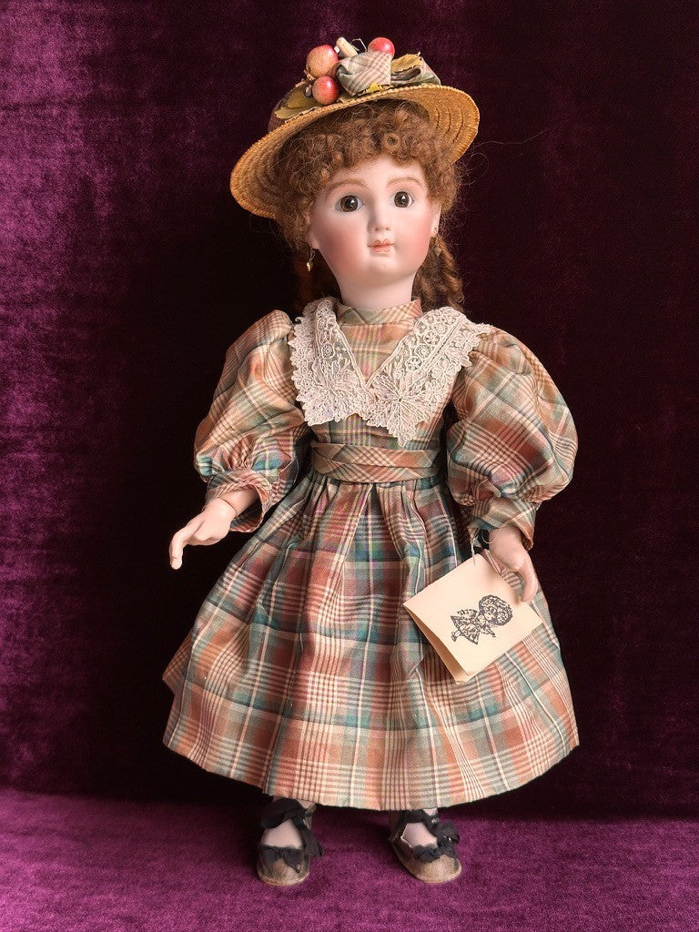 Vintage Reproduction of French Jumeau 18” Doll Porcelain Head by Calli Lou