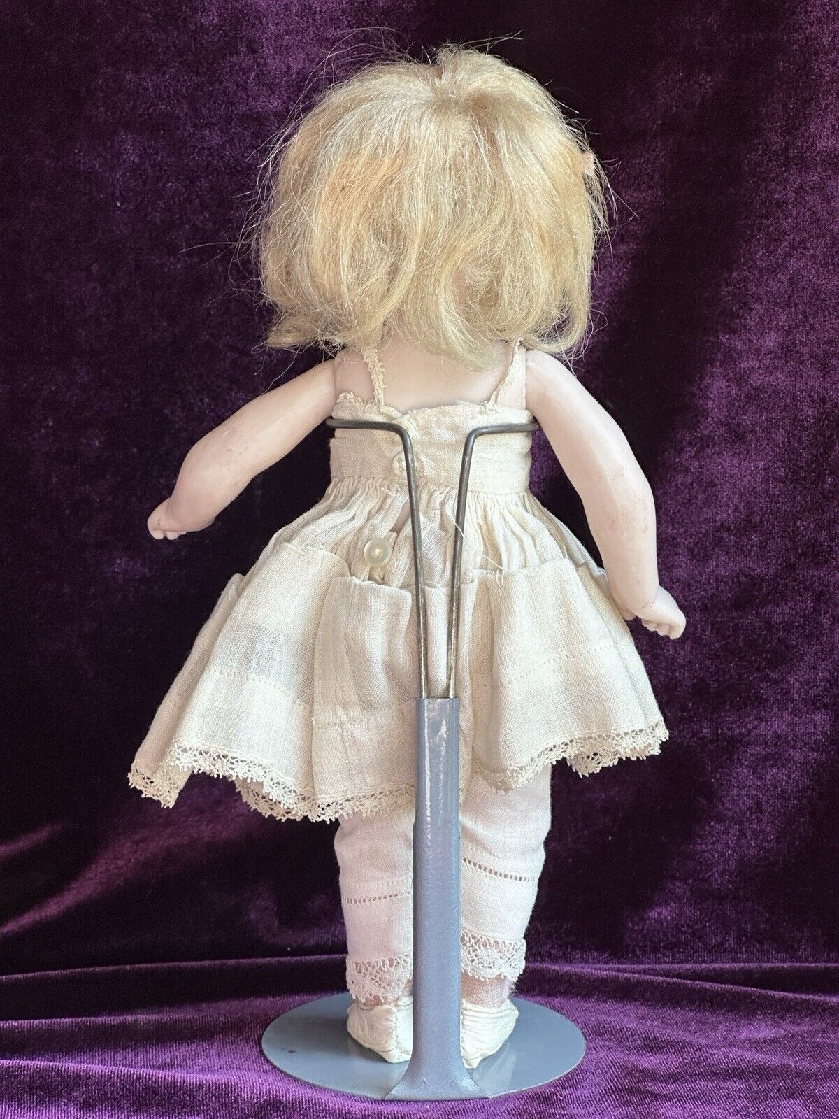 Antique German Large 8.75” All Bisque Kestner (?) Closed Mouth Barefoot Doll