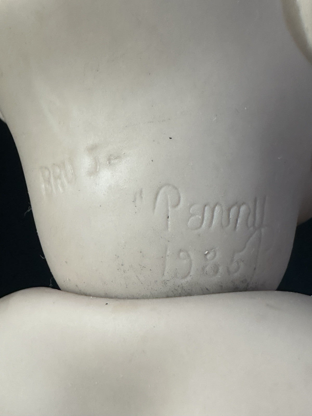 Vintage Reproduction of Antique French Bru Jne 15” Doll Porcelain Head