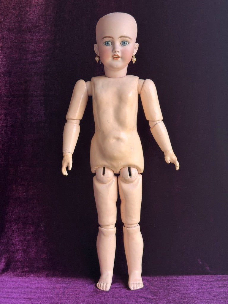 Antique German 24” Simon Halbig 1249 DEP SANTA Doll Bisque Head Marked Body