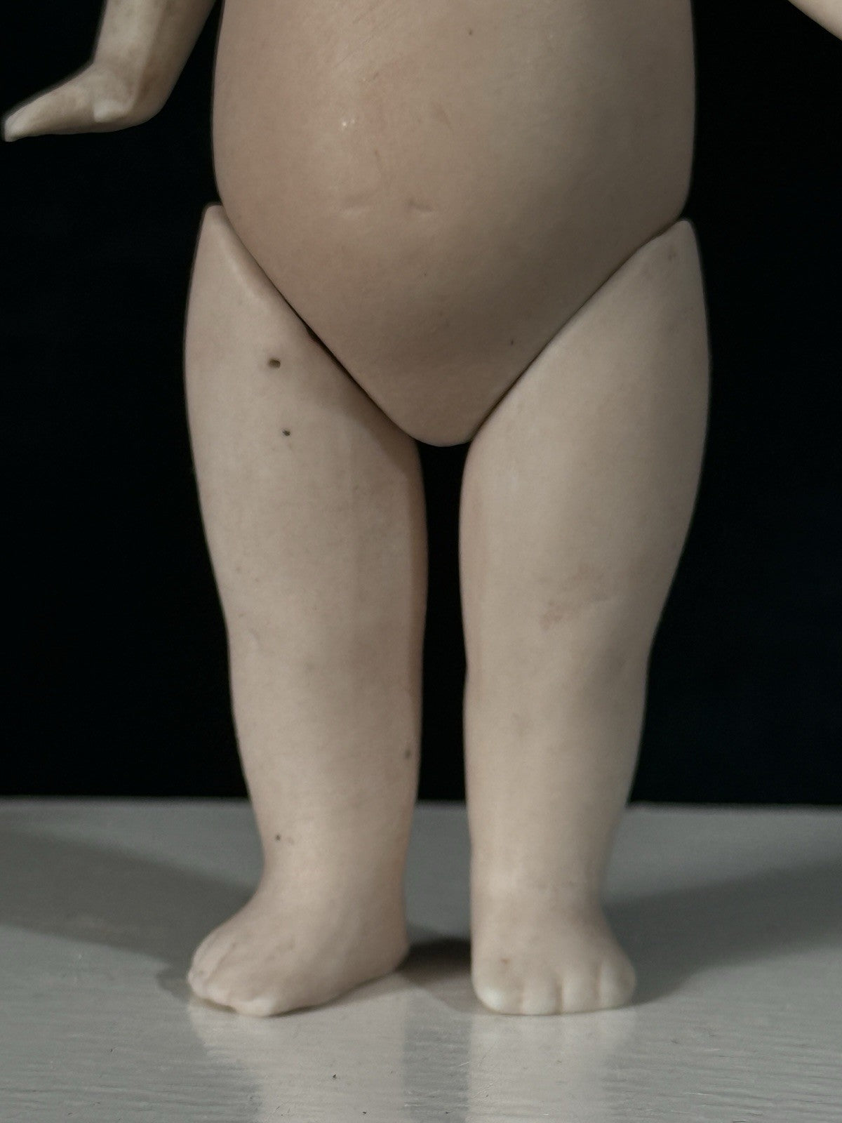 Antique German 5.5” All Bisque "Wide Awake" Character Doll