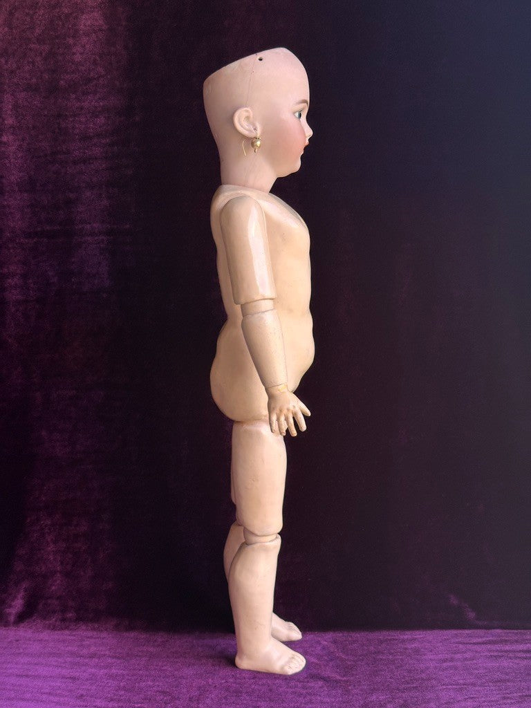 Antique German 24” Simon Halbig 1249 DEP SANTA Doll Bisque Head Marked Body