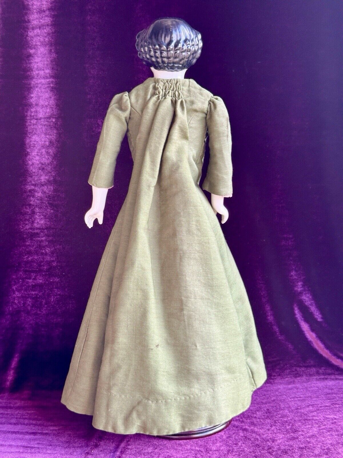 Antique German 20” Flat Top Highbrow China Shoulder Head Doll