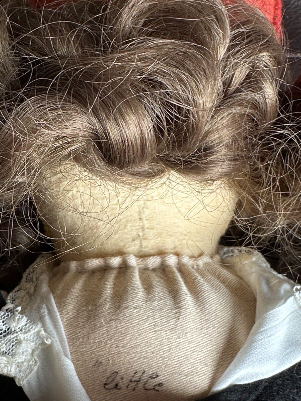 Vintage 23” Artist Signed Felt Cloth Red Riding Hood Doll by Gabriele West LE 50