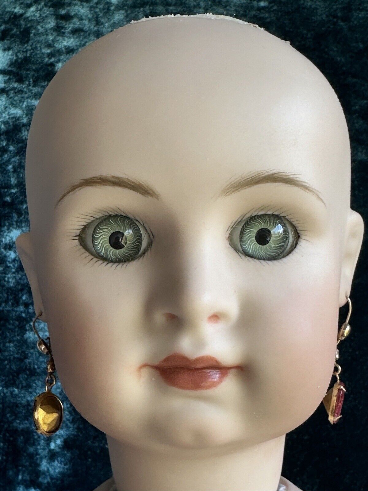 Large 27” Porcelain Head Reproduction of Antique French Jumeau (?) Doll