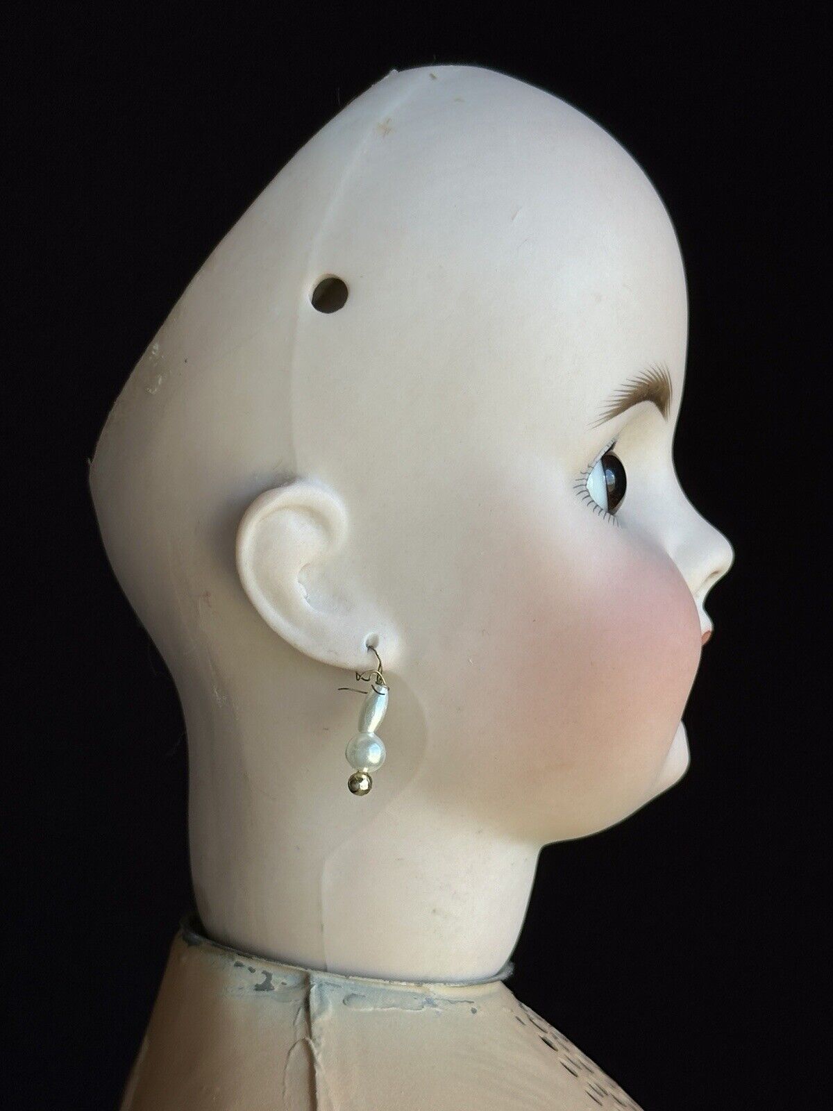 Antique German 22" Bahr Proschild 224 Edison Phonograph Sonnenberg Bisque Doll