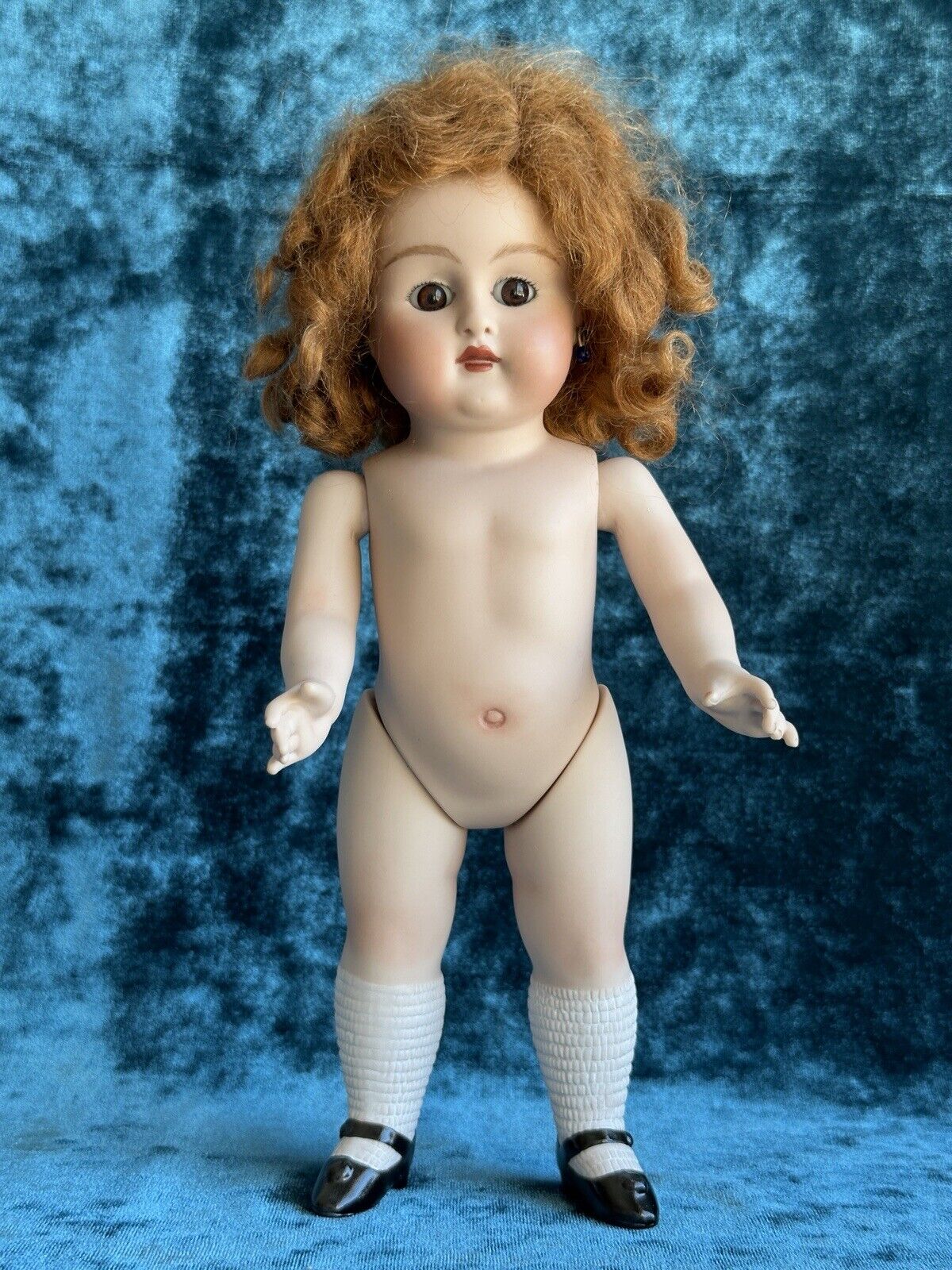 All Porcelain 9.5” Reproduction of Antique German Kestner Mignonette Doll