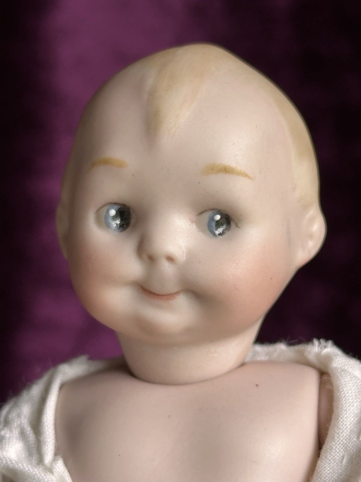 All Porcelain 6.75” Reproduction of Antique German Armand Marseille 320 Doll