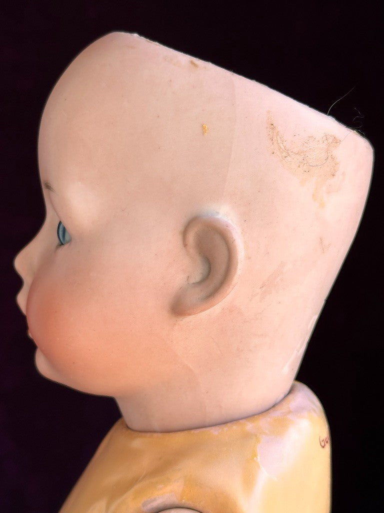 Antique German 14" Schoenau & Hoffmeister Bisque Head Toddler Character Doll