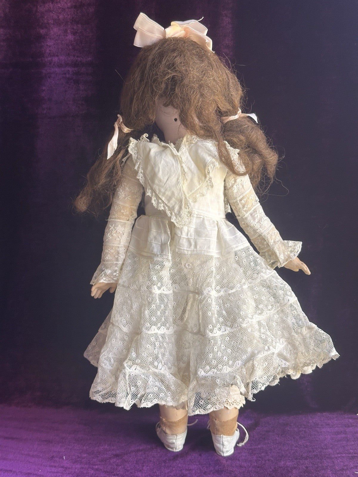 Antique German 18.5” Kestner 129 Bisque Head Composition Body Doll