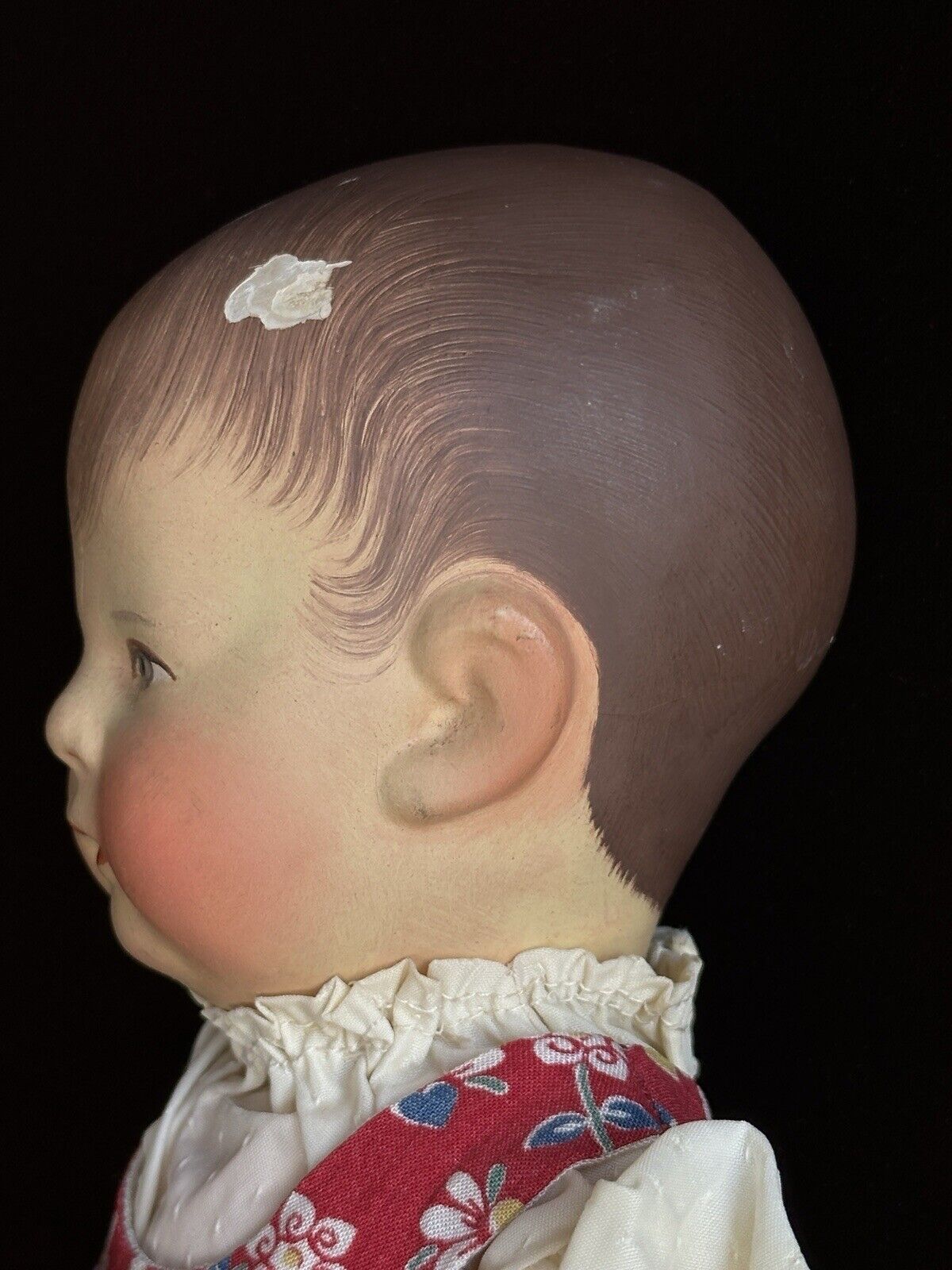 Antique/Vintage German Kathe Kruse 13.75” Cloth Character Girl Doll