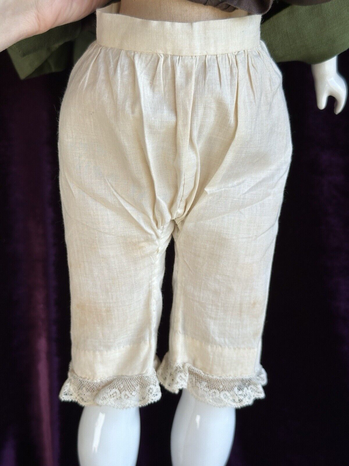 Antique German 20” Flat Top Highbrow China Shoulder Head Doll