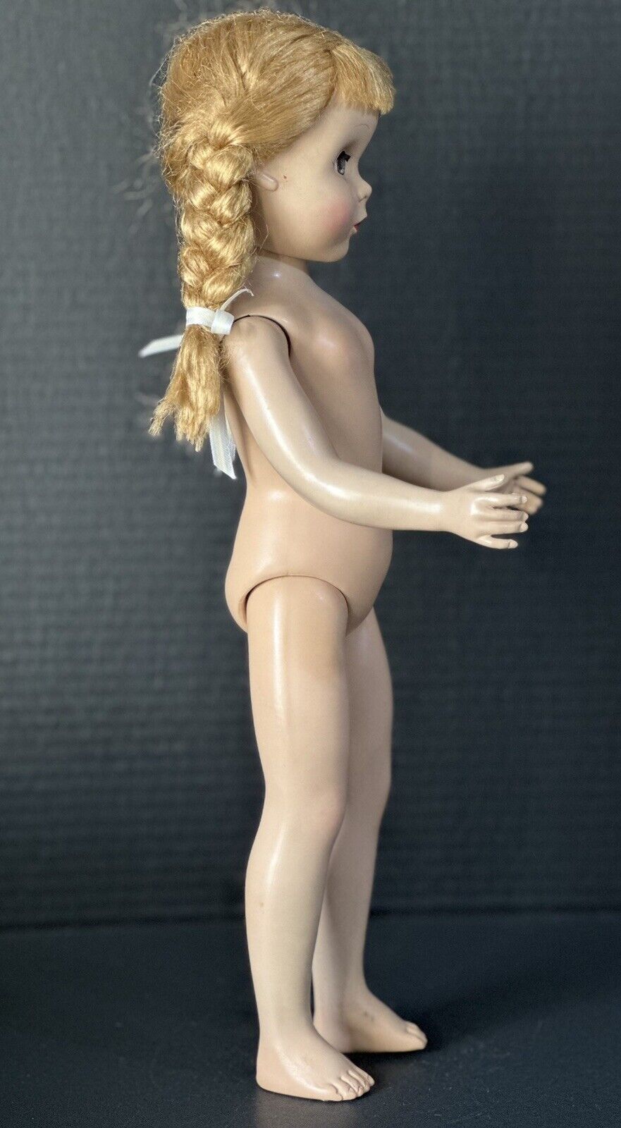 Vintage Madame Alexander 16” Polly Pigtails Hard Plastic Doll Tagged Outfit