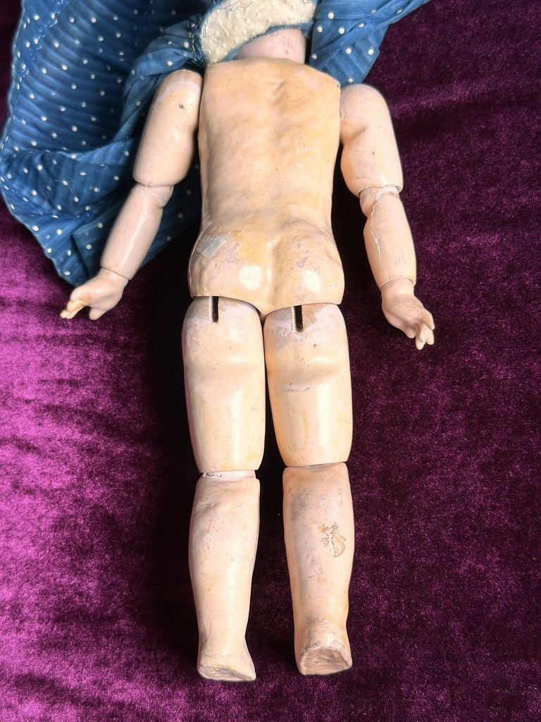 Antique French 12.25” SFBJ 21R Bisque Head Doll Restored
