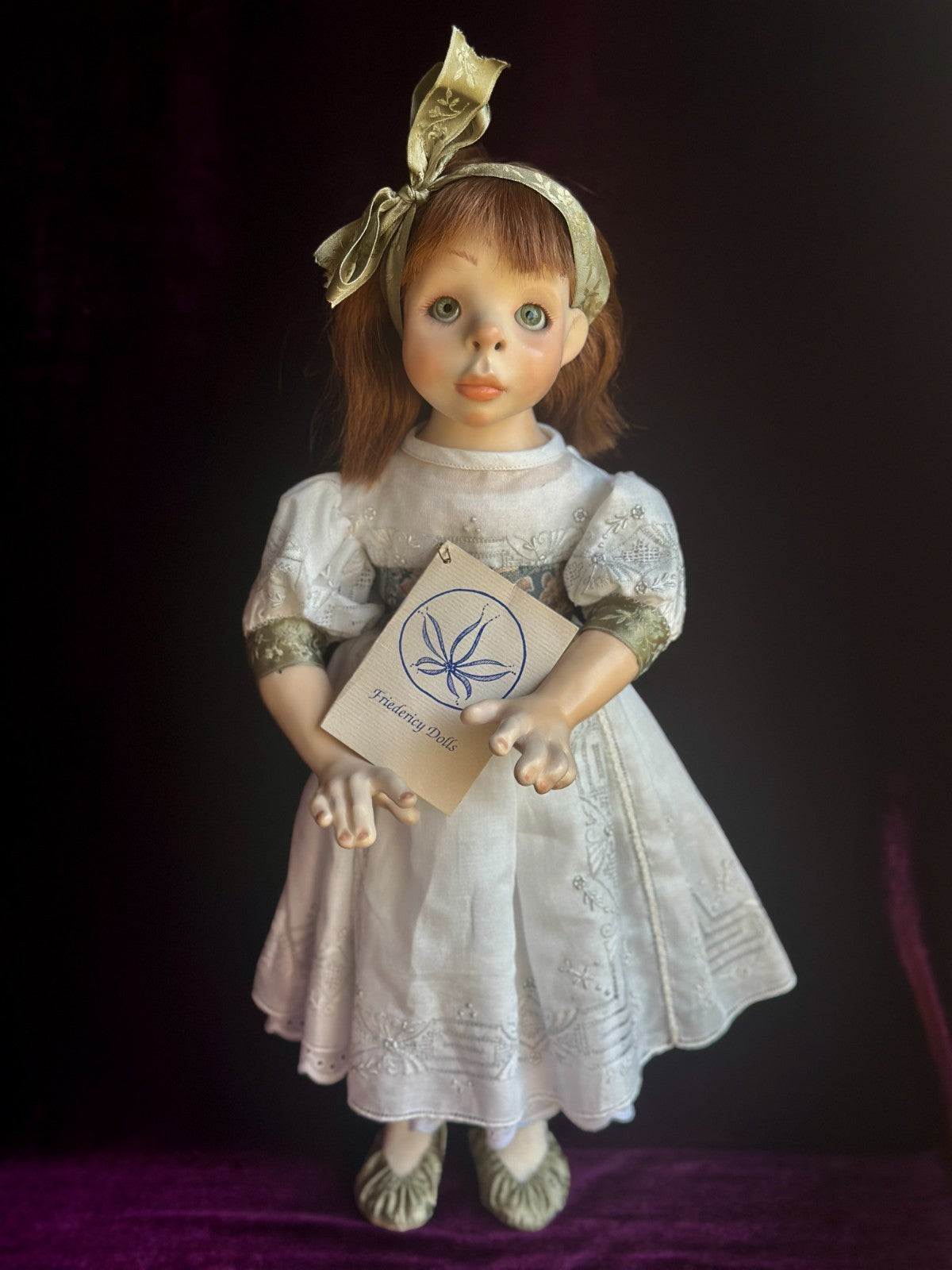 Collectible 17.5" Friedericy Wax Over Porcelain Clara from the Nutcracker LE 25