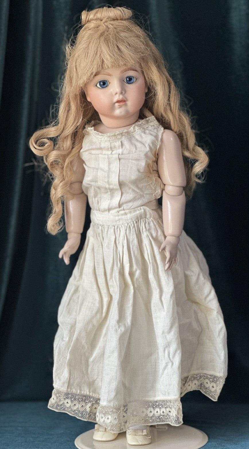 Vintage Artist Reproduction of Antique French Bru Jne 20” Doll Porcelain Head
