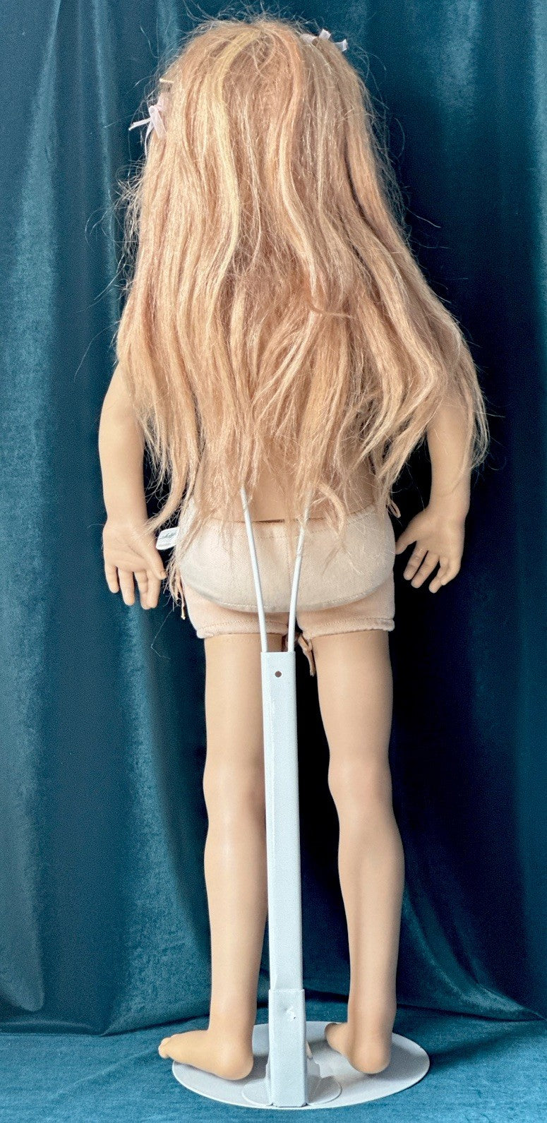Collectible German Annette Himstedt Vinyl 31” Doll “Siri” (?) Redressed