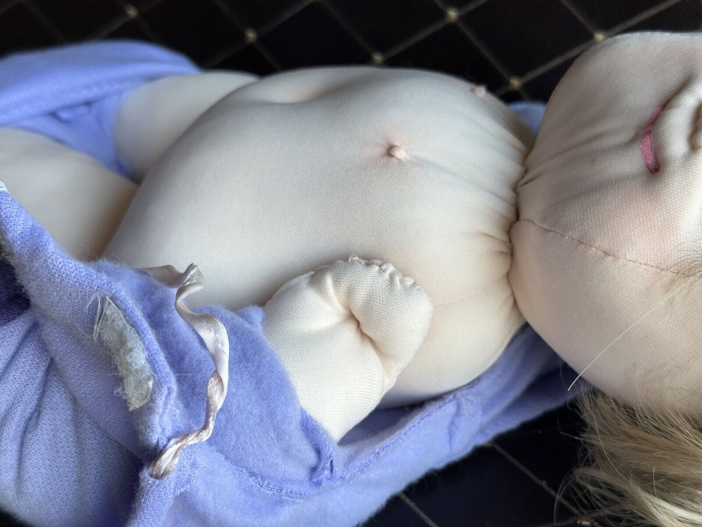 Handmade 18” Stockinette Cabbage Patch Style Cloth Baby Doll