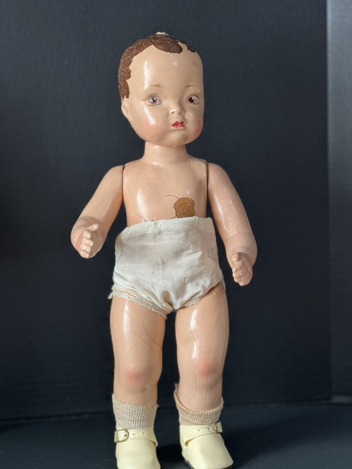 Rare Original Vintage 1946 Composition 16” Terri Lee Doll Multiple Outfits