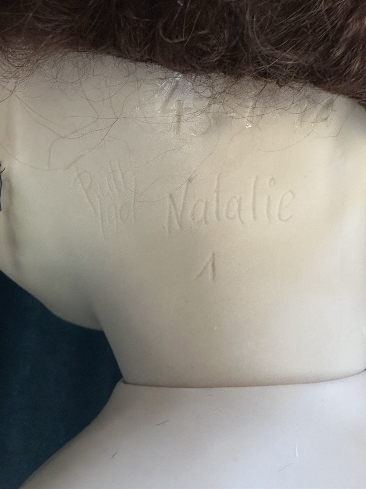 OOAK Collectible Artist 28” Porcelain Doll “Natalie” by Ruth Treffeisen