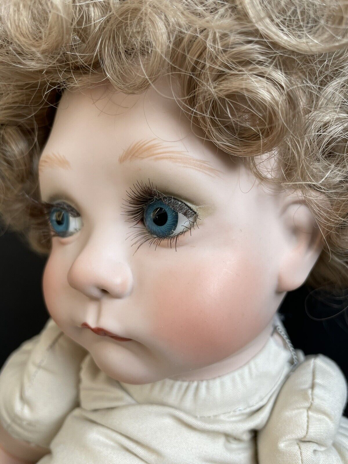 Collectible Handmade Artist Girl Doll on Toilet LE 25