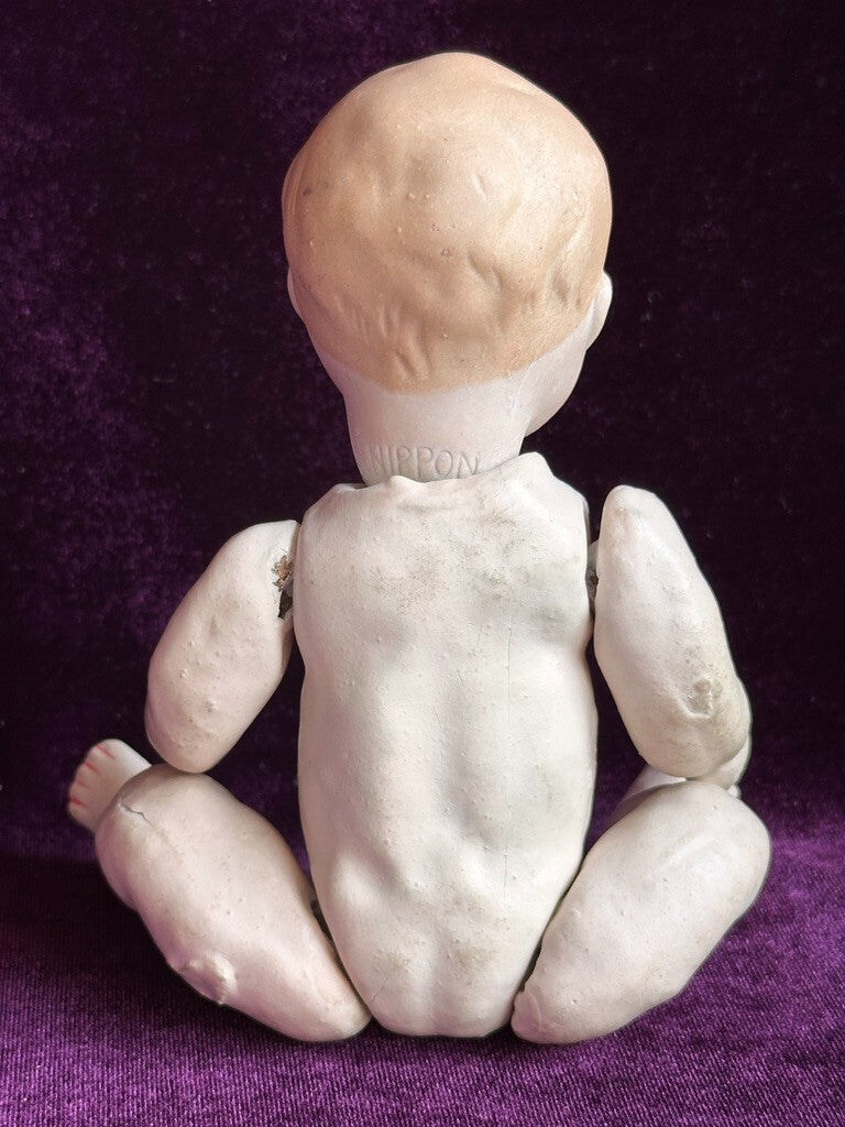 Antique Nippon 7" Bisque Head Composition Body Character Baby Doll
