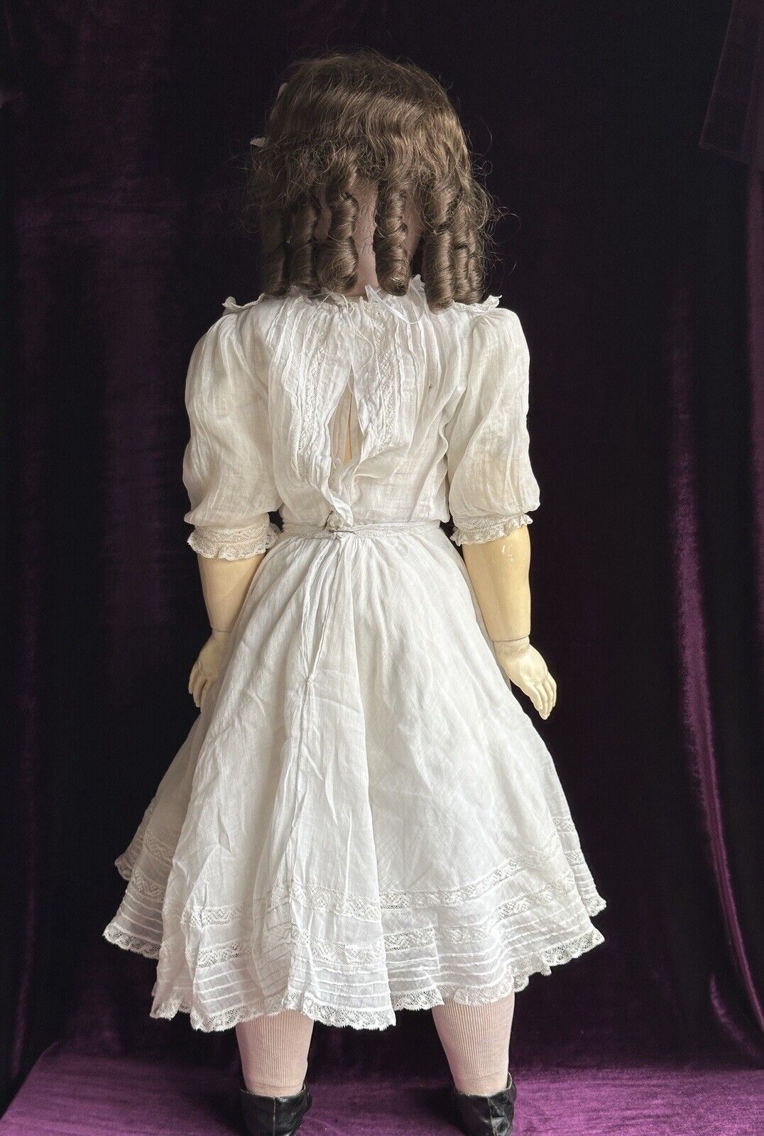 Grand Size Antique German 34” Simon Halbig 1079 Bisque Head Doll