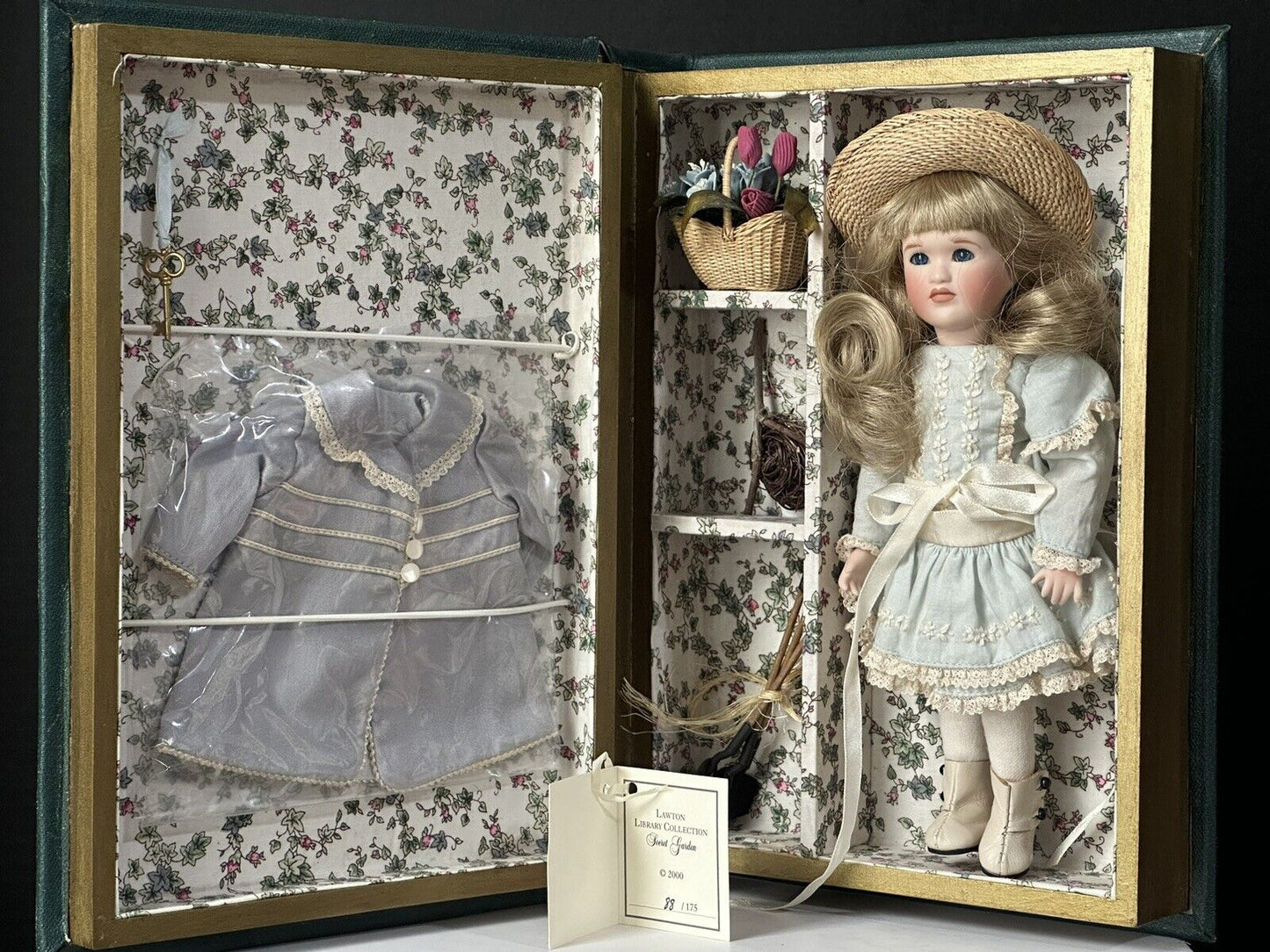 LE 175 Wendy Lawton “Secret Garden” Wooden Jointed & Porcelain 9” Doll Tag